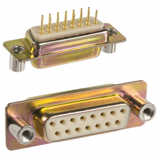 172-E15-211R031 by NorComp Inc. - CONNECTOR D-SUB RCPT 15P PNL MNT SLDR