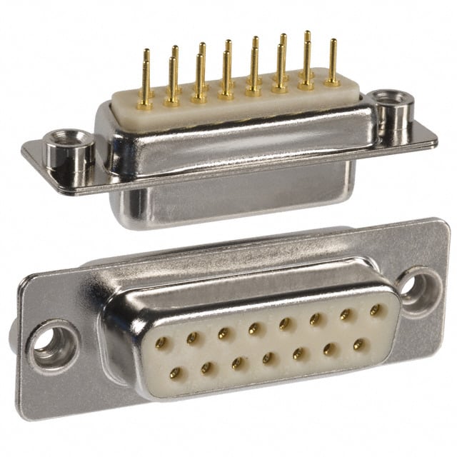 172-E15-213R011 by NorComp Inc. - CONNECTOR D-SUB RCPT 15P PNL MNT SLDR