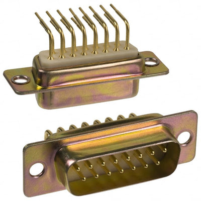 174-E15-111R001 by NorComp Inc. - CONNECTOR D-SUB PLUG 15POS R/A SLDR