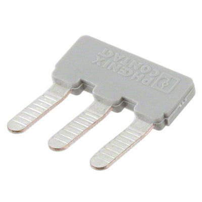 1733172 by Phoenix Contact - JUMPER TERM BLK 3POS FLAT PIN