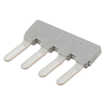 1733185 by Phoenix Contact - JUMPER TERM BLK 4POS FLAT PIN