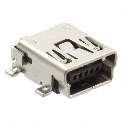 1734035-1 by TE Connectivity AMP Connectors - CONNECTOR RECPT USB2.0 MINI B SMD R/A