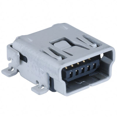 1734035-2 by TE Connectivity AMP Connectors - CONNECTOR RECPT USB2.0 MINI B SMD R/A