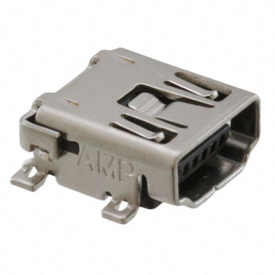 1734327-1 by TE Connectivity AMP Connectors - CONNECTOR RECPT USB2.0 MINI A SMD R/A