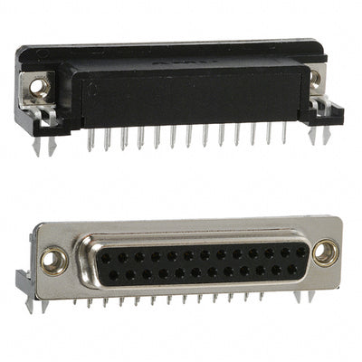 1734350-1 by TE Connectivity AMP Connectors - CONNECTOR D-SUB RCPT 25POS R/A SLDR