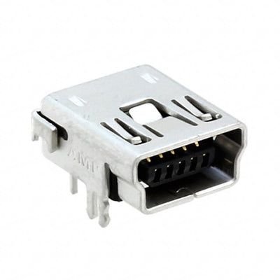 1734510-2 by TE Connectivity AMP Connectors - CONNECTOR RECPT USB2.0 MINI B 5P R/A