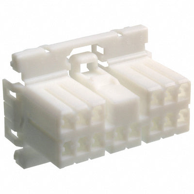 173852-1 by TE Connectivity AMP Connectors - CONNECTOR PLUG HSNG 14POS DUAL WHITE