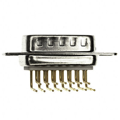 174-E15-112-001 by NorComp Inc. - CONNECTOR D-SUB PLUG 15POS R/A SLDR