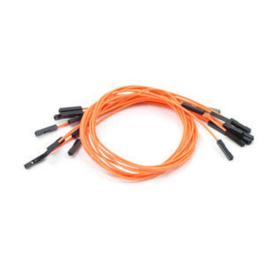 1743 by Pololu Corporation - JMPR WIRE 10-PACK F-F 12"" ORANGE