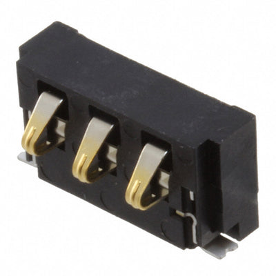 1746142-1 by TE Connectivity AMP Connectors - CONNECTOR SPRING BATTERY 3POS R/A SMD