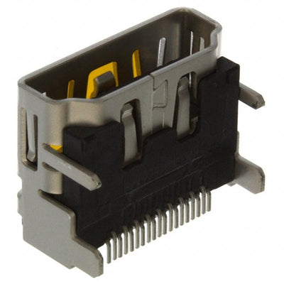 1747981-1 by TE Connectivity AMP Connectors - CONNECTOR RECPT HDMI 19POS PNL MNT R/A