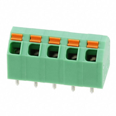 1751192 by Phoenix Contact - TERM BLOCK 5POS 45DEG 5.08MM PCB