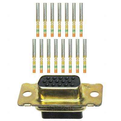 1757824-7 by TE Connectivity Aerospace, Defense and Marine - CONNECTOR D-SUB HD RCPT 15POS CRIMP