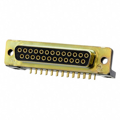 1757836-3 by TE Connectivity Aerospace, Defense and Marine - CONNECTOR D-SUB RCPT 25POS R/A SLDR