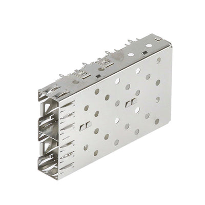 1761014-3 by TE Connectivity AMP Connectors - CONNECTOR SFP CAGE 1X2 PRESS-FIT R/A