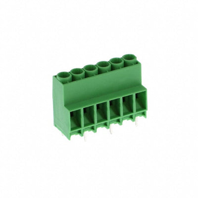 1777587 by Phoenix Contact - TERM BLK 6P SIDE ENT 6.35MM PCB