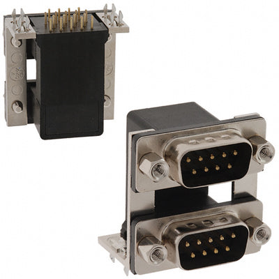 178-009-613R571 by NorComp Inc. - CONNECTOR D-SUB PLUG 9POS R/A SLDR