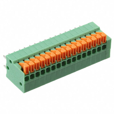 1789074 by Phoenix Contact - TERM BLK 16POS 90DEG 2.54MM PCB