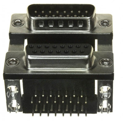 179-015-413R491 by NorComp Inc. - CONNECTOR D-SUB PLUG/RCPT 15P RA SLDR