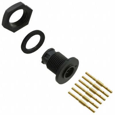 17980-6SG-300 by Conxall/Switchcraft - CONNECTOR RECPT FMALE 6POS GOLD CRIMP