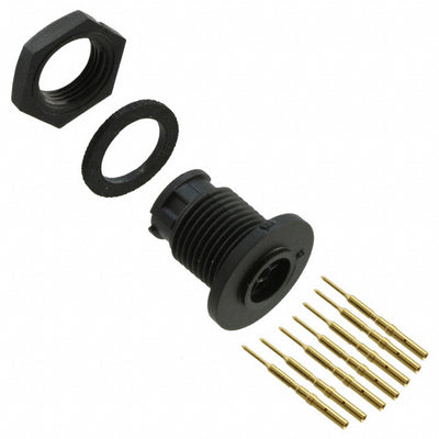 17980-7PG-300 by Conxall/Switchcraft - CONNECTOR RECPT MALE 7POS GOLD CRIMP