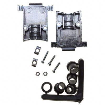 17E-1657-15 by Amphenol ICC (Commercial Products) - CONNECTOR BACKSHELL 15POS 180DEG SHLD