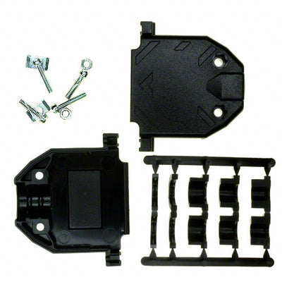 17E-1726-1 by Amphenol ICC (Commercial Products) - CONNECTOR BACKSHELL 25POS 180DEG BLK