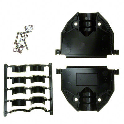 17E-1727-1 by Amphenol ICC (Commercial Products) - CONNECTOR BACKSHELL 37POS 180DEG BLK