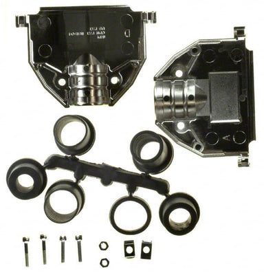 17E-1727-2 by Amphenol ICC (Commercial Products) - CONNECTOR BACKSHELL 37POS 180DEG SILV