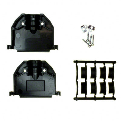 17E-1728-1 by Amphenol ICC (Commercial Products) - CONNECTOR BACKSHELL 50POS 180DEG BLK