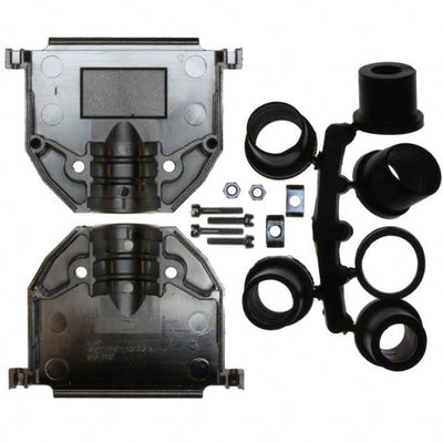 17E-1728-2 by Amphenol ICC (Commercial Products) - CONNECTOR BACKSHELL 50POS 180DEG SILV