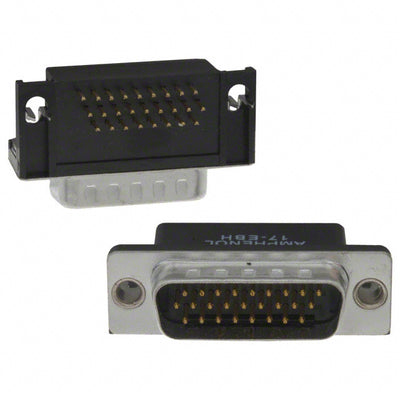 17EBH-026-P-AM-0-10 by Amphenol ICC (Commercial Products) - CONNECTOR D-SUB HD PLUG 26P R/A SLDR