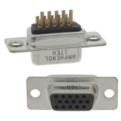 17EHD-015-S-AA-0-00 by Amphenol ICC (Commercial Products) - CONNECTOR D-SUB HD RCPT 15P SLDR CUP