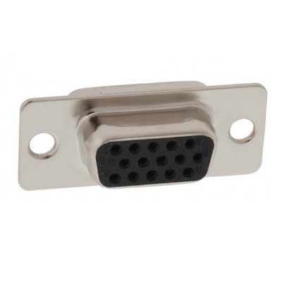 180-015-203L001 by NorComp Inc. - CONNECTOR D-SUB HD RCPT 15POS PNL MNT
