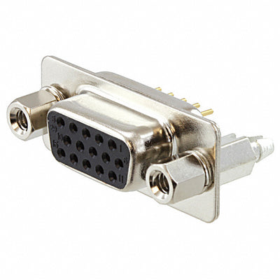 180-015-213R911 by NorComp Inc. - CONNECTOR D-SUB HD RCPT 15POS PNL MNT
