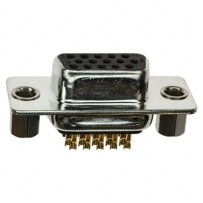 180-M15-203L021 by NorComp Inc. - CONNECTOR D-SUB HD RCPT 15POS PNL MNT