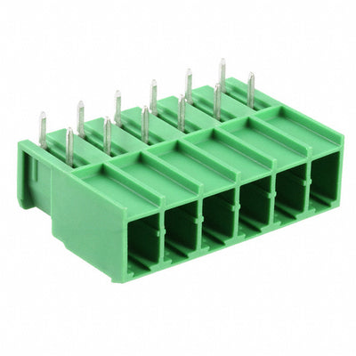 1804836 by Phoenix Contact - TERM BLOCK HDR 6POS 90DEG 7.62MM