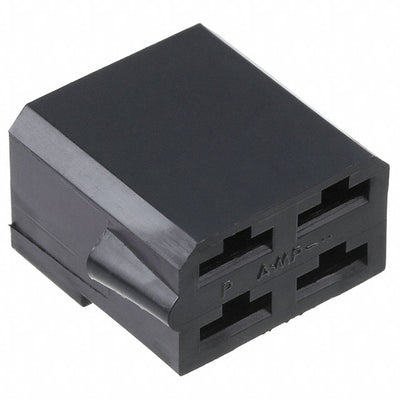 180900-5 by TE Connectivity AMP Connectors - CONNECTOR RECPT HSG 0.25 4POS BLACK