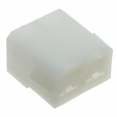 180900 by TE Connectivity AMP Connectors - CONNECTOR RECPT HSG 0.25 4POS CLEAR