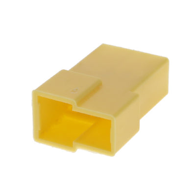 180908-4 by TE Connectivity AMP Connectors - CONNECTOR MALE TAB HSG 0.25 2POS YLW