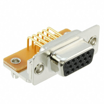 181-M15-213R141 by NorComp Inc. - CONNECTOR D-SUB HD RCPT 15P R/A SLDR