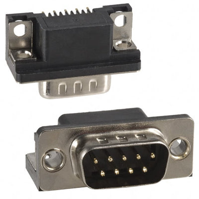 182-009-112-161 by NorComp Inc. - CONNECTOR D-SUB PLUG 9POS R/A SLDR
