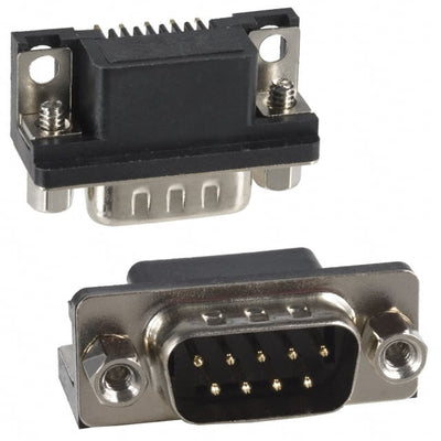182-009-112-181 by NorComp Inc. - CONNECTOR D-SUB PLUG 9POS R/A SLDR