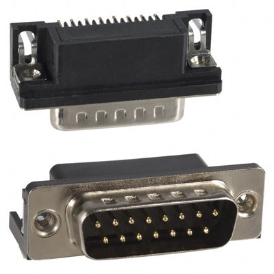 182-015-113R531 by NorComp Inc. - CONNECTOR D-SUB PLUG 15POS R/A SLDR