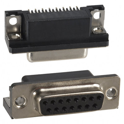 182-015-213R161 by NorComp Inc. - CONNECTOR D-SUB RCPT 15POS R/A SLDR