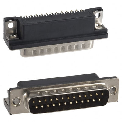 182-025-113R161 by NorComp Inc. - CONNECTOR D-SUB PLUG 25POS R/A SLDR