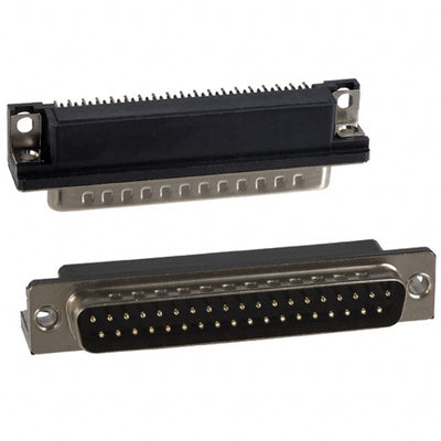 182-037-112-161 by NorComp Inc. - CONNECTOR D-SUB PLUG 37POS R/A SLDR