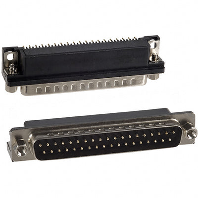 182-037-112-181 by NorComp Inc. - CONNECTOR D-SUB PLUG 37POS R/A SLDR
