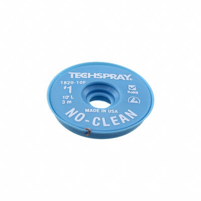 1820-10F by Techspray - DESOLDER BRAID NO-CLN 0.035"" 10