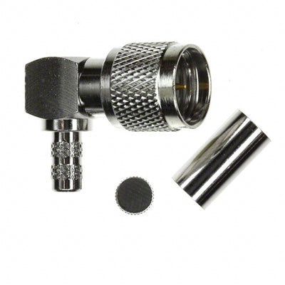 182324 by Amphenol RF - CONNECTOR MINI UHF PLUG R/A 50 OHM